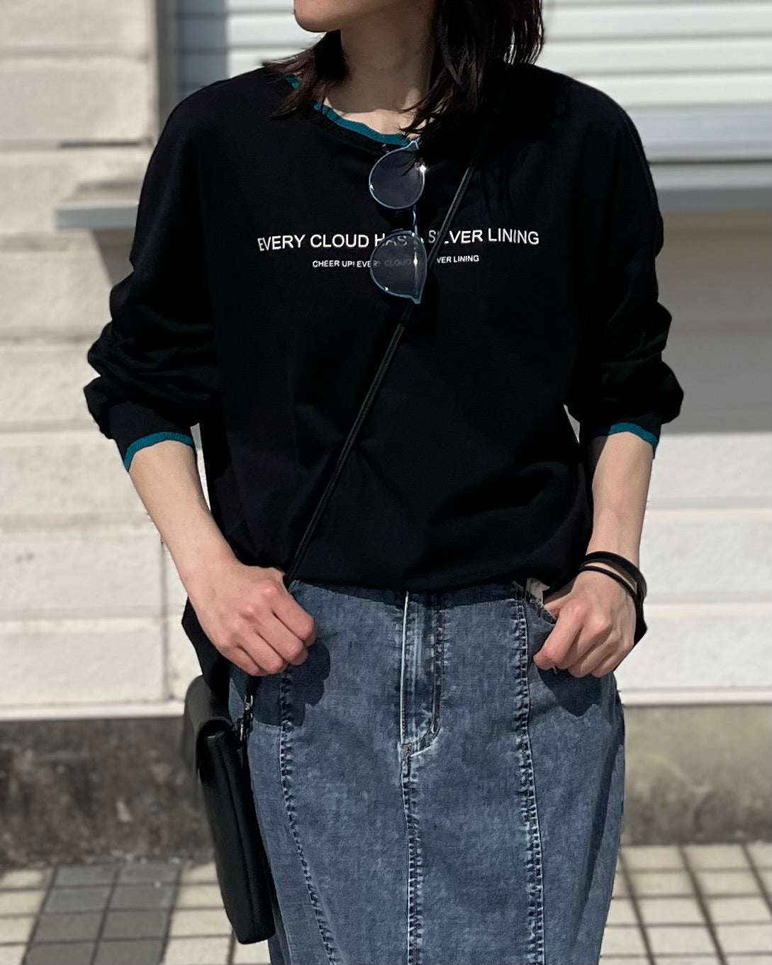 2月27日ライブ ayane<br> 襟ぐりニットロゴロンT