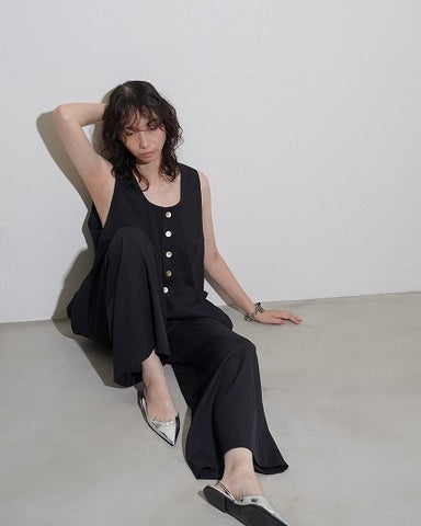 CYAN TOKYOご予約<br> ギャザーポケットサロペット