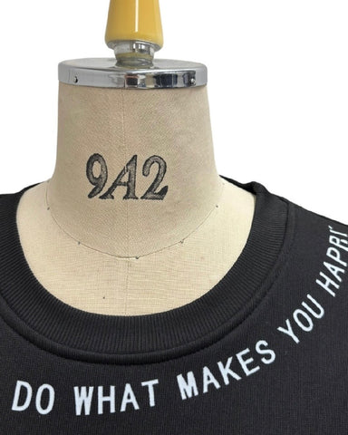 ayane予約<br> 袖ロゴ裏起毛プルオーバー