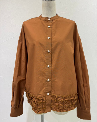 CYAN TOKYOご予約<br> ヘムフリルシャツ