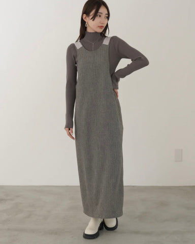 10月27日ライブ mink chair<br>ヘリンボンジャンパースカート