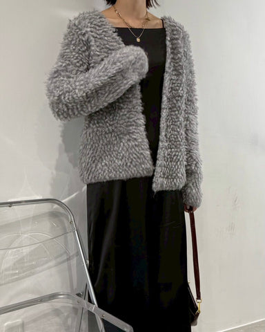 10月19日ライブ cafune<br> loop yarn knit jacket