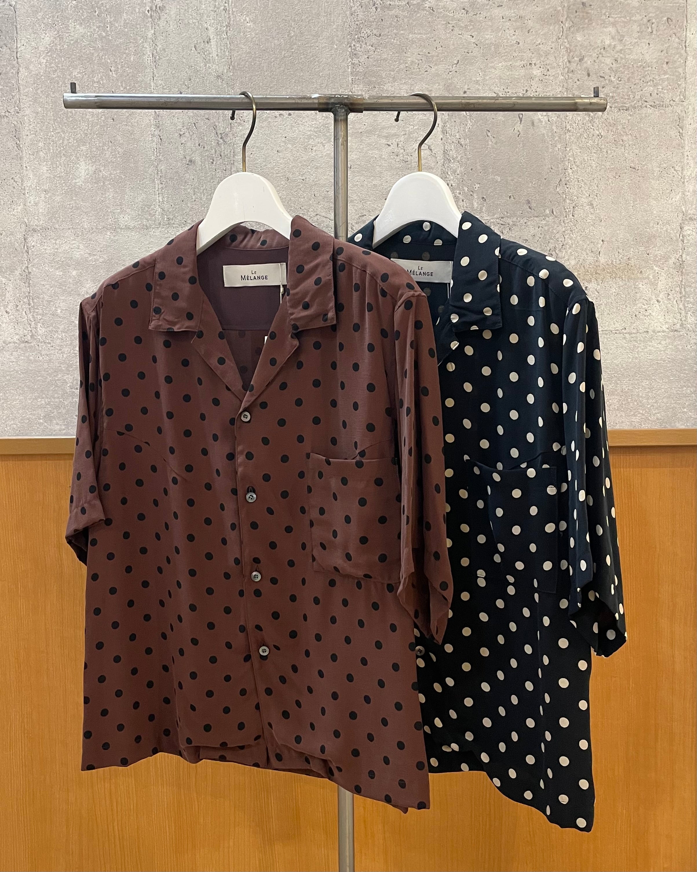 4月19日ライブ LE MELANGE<br>ドット半袖シャツ