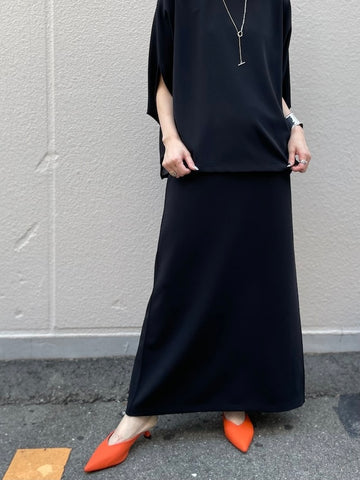 cafune<br>mat double knit back flare skirt