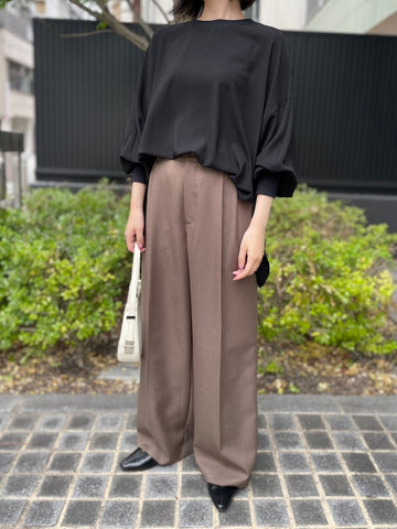 cafune<br>powder georgette long T