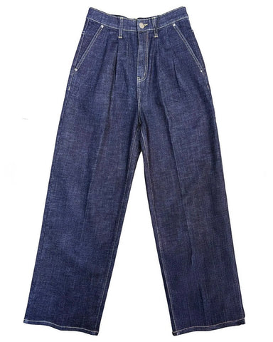 INDIMARK<br>センタープレス ワイドデニム