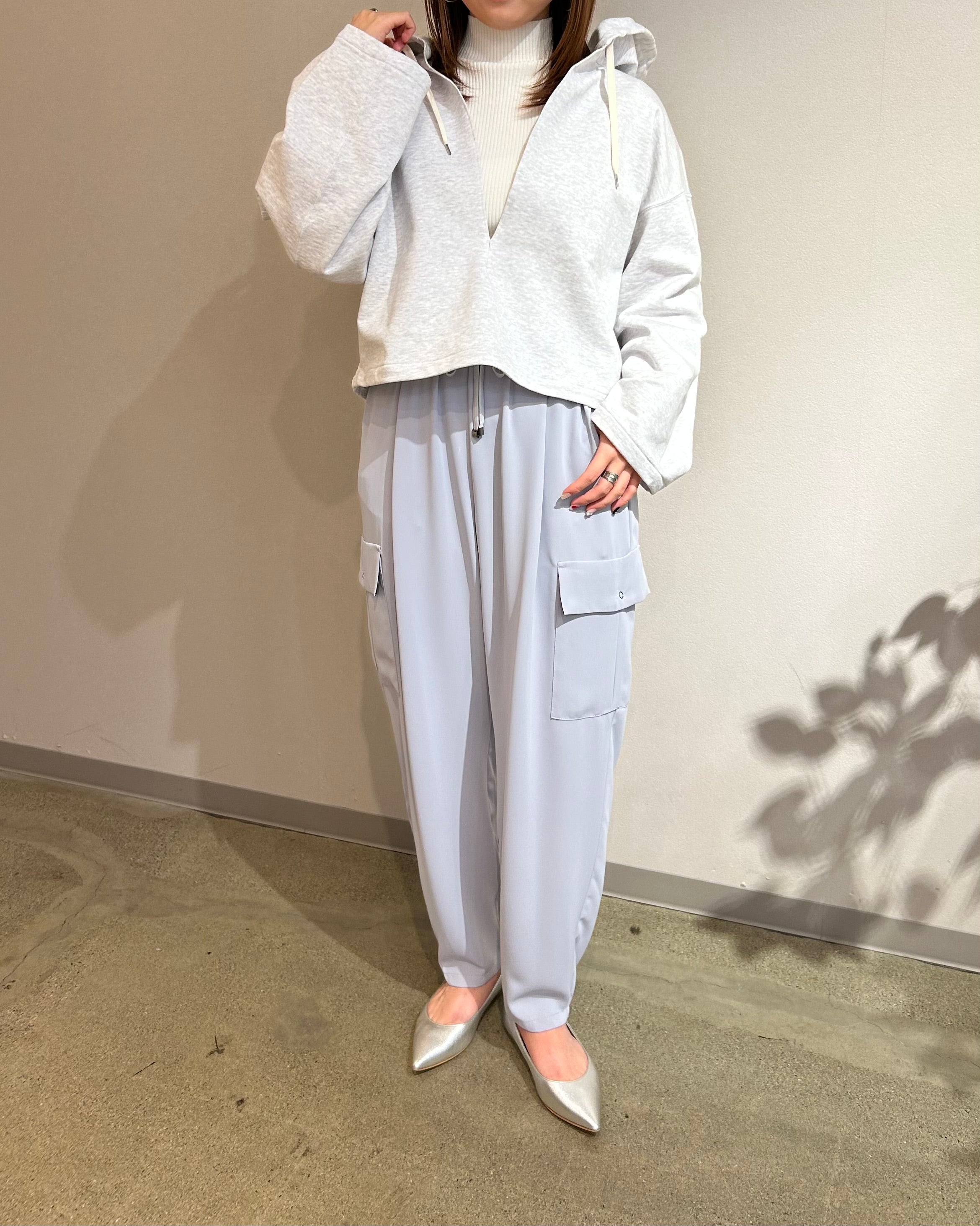 HAVERSACK<br>Vネックフーディートップス