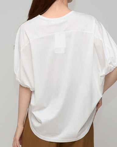 Praia<br> シルケット綿・ボックスロゴTシャツ