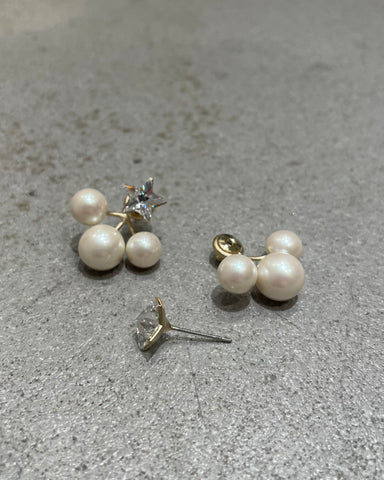 Sea'ds Mara <br> Star×pearl back catch pierce