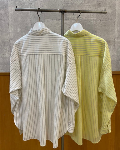 cafune<br>tencel stripe shirt
