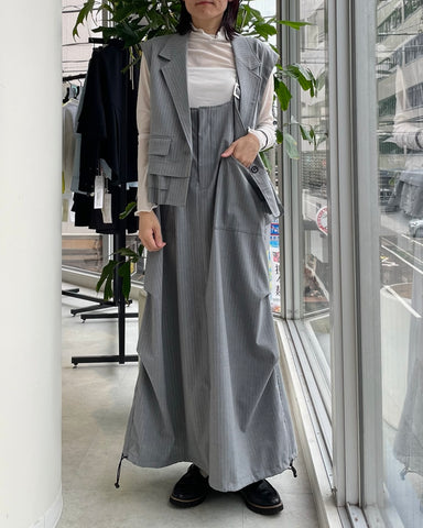 1%<br> スーツ地ワンピース