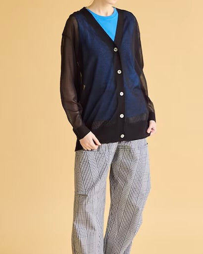 SUGAR ROSE<br>シアーロングカーディガン