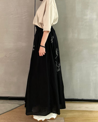 3月20日ライブ RILATO<br>刺繍フレアスカート