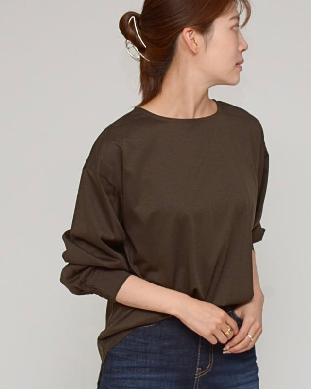 Praia<br>袖シャーリングティラウス