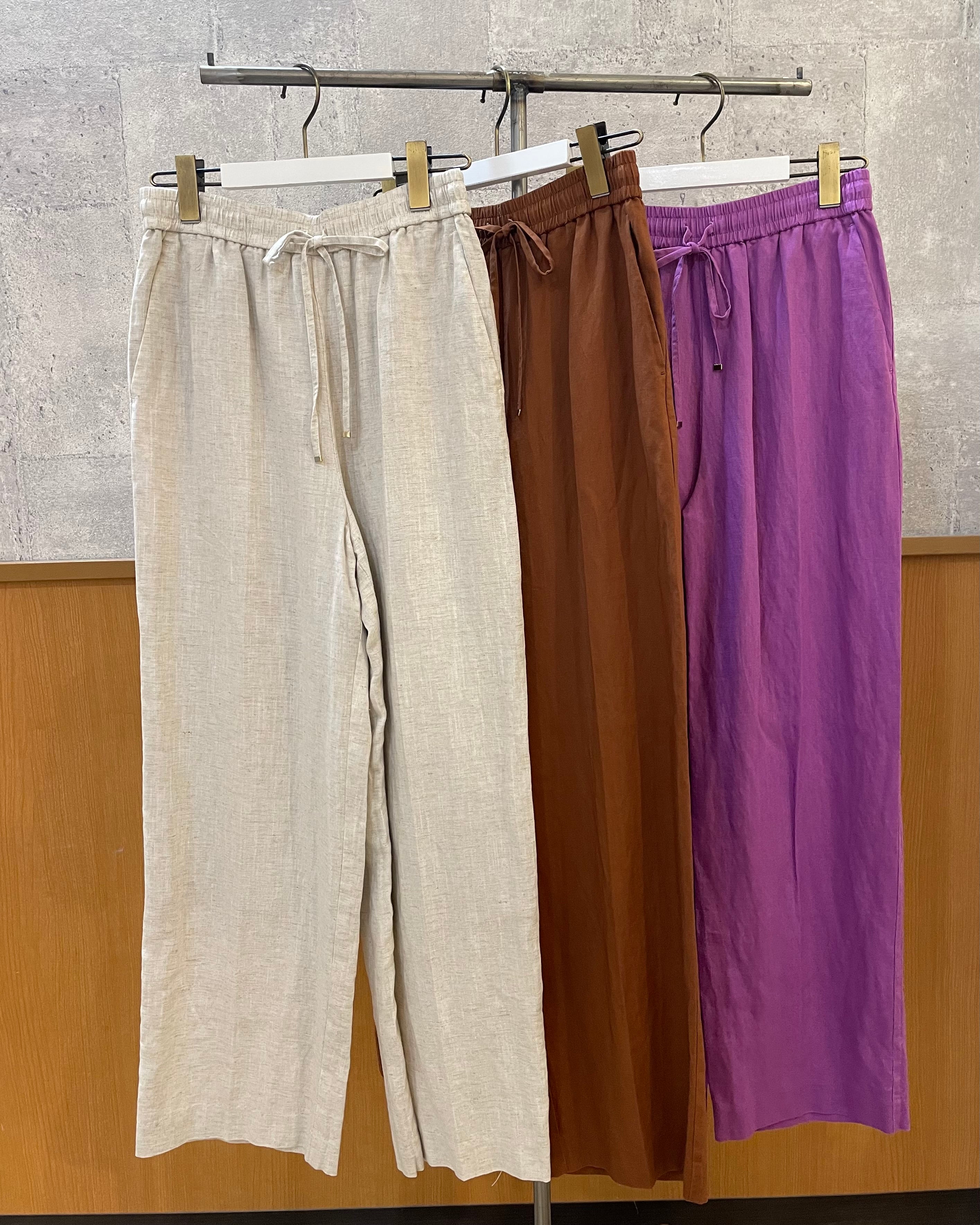 4月17日ライブ PASSIONE<br>リネン混ワイドパンツ