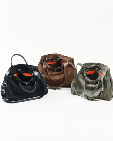 Stoy.<br> ポリエステルベルテッドトートバッグ