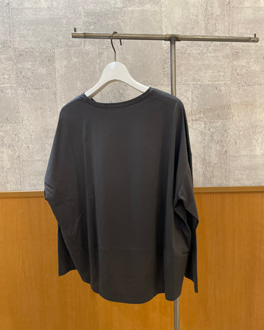 Praia<br> シルケット合皮ボックスロングTシャツ