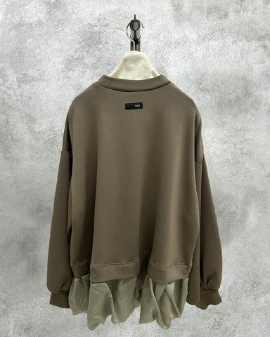 ayane予約<br>袖シアードッキングカットソー