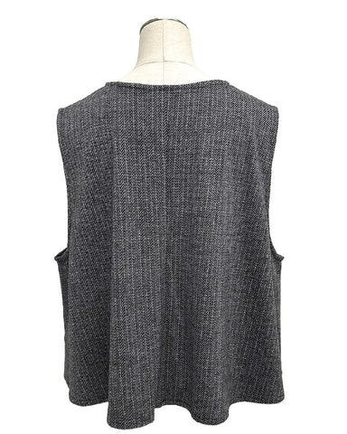 ayane予約<br>ヘリンボーンジャガードポンチベスト