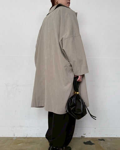 cafune<br> peach poncho coat