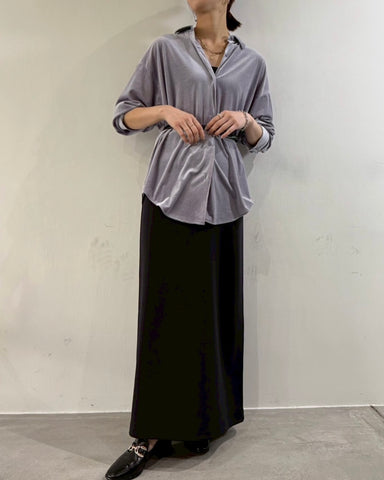 9月21日ライブ cafune<br> velour relax shirt