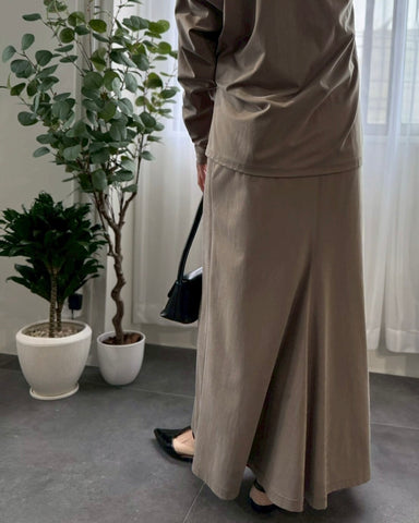 cafune<br>フィブリルキュプラジャジーバックフレアスカート