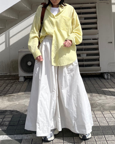 cafune<br>tencel stripe shirt