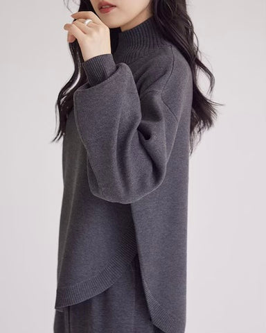 SUGAR ROSE<br> カーブスリットスムースニット