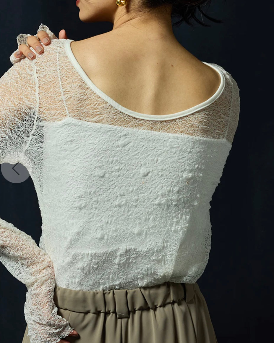 Mewl<br>レースロングスリーブTOPS