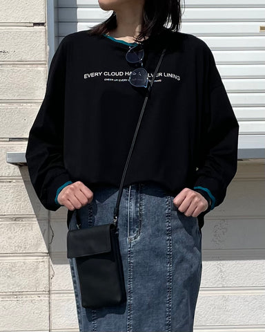 2月27日ライブ ayane<br> 襟ぐりニットロゴロンT