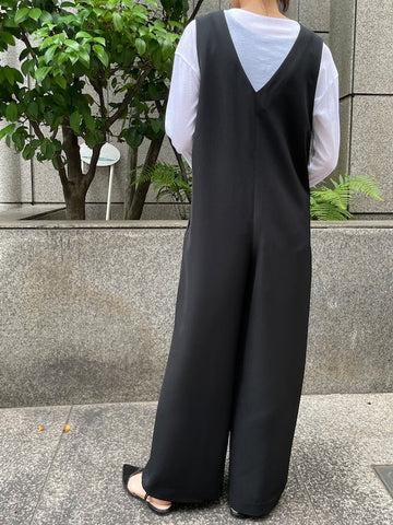 cafune<br> front zip all-in-one