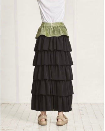 USU予約<br> ツイル＆デニム＆ムラ染 スカート