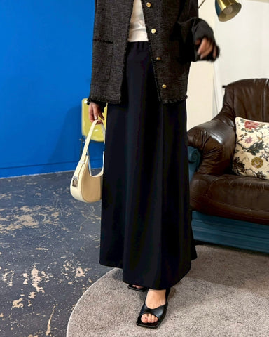 cafune<br> double knit back flare skirt