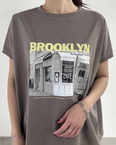 6月6日ライブ<br>mink chair<br>BROOKLYNフォトプリントTEE