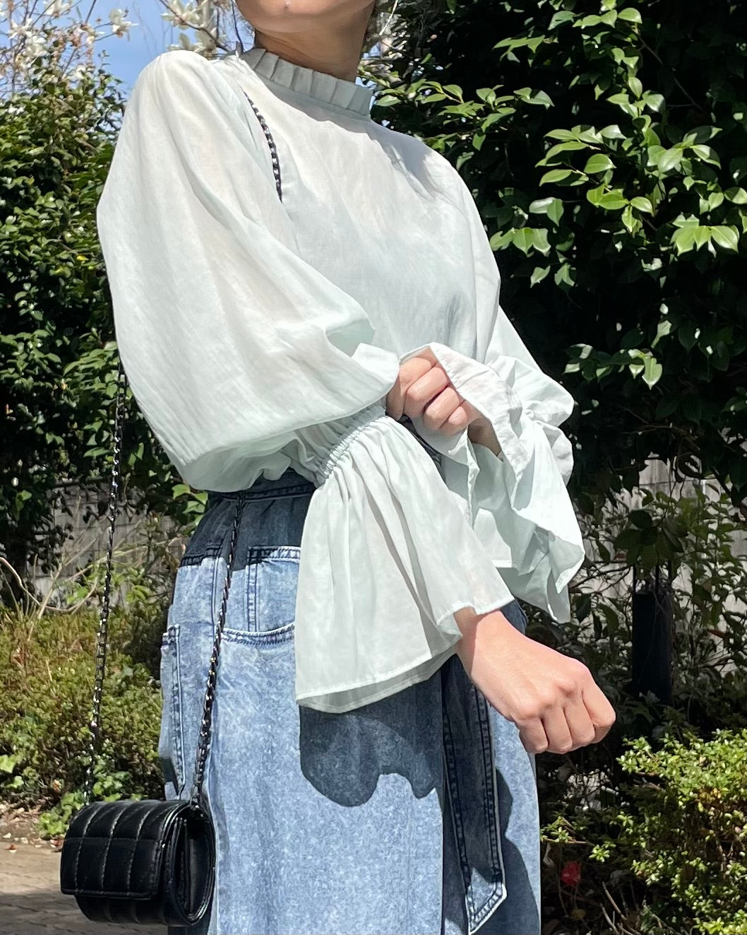 anana<br> キャンディースリーブセミシアーブラウス