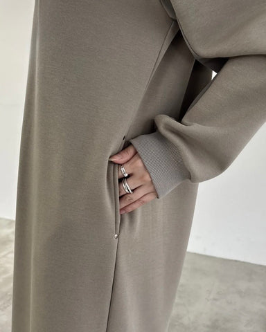 mink chair<br> 裏起毛フレアワンピース