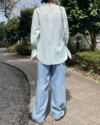 anana<br> キャンディースリーブセミシアーブラウス
