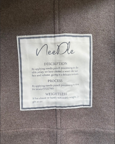 ayane<br>ニードルパンチケープ付きコート