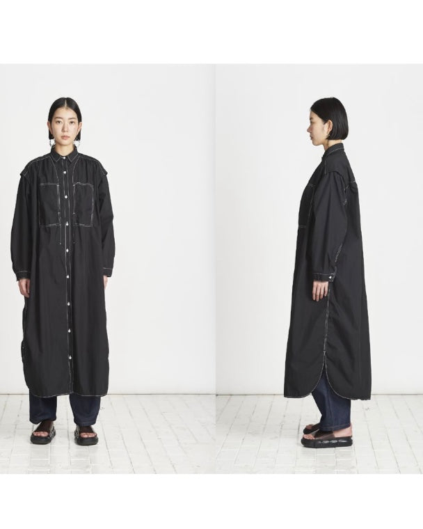 USU予約<br> C/N&ストライプ ２WAY ワンピース