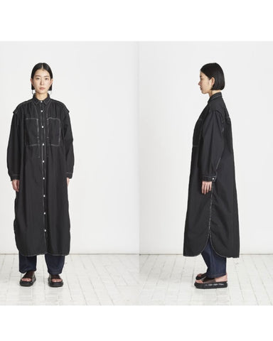 USU予約<br> C/N&ストライプ ２WAY ワンピース