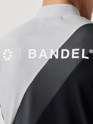 BANDEL<br>STRIPES SWITCH S/S MOCK NECK SHIRTS