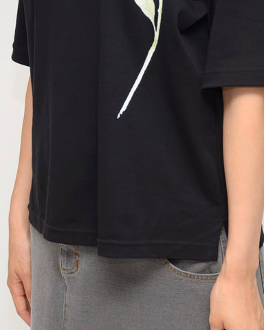 Praia<br>月下美人プリントTシャツ