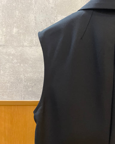 mink chair<br> ツイルダブルブレストジレ