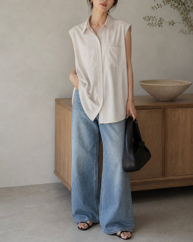 5月8日ライブ cafune<br>ノルディスノースリーブサファリシャツ