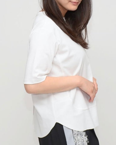 Praia<br> ソフトポンチバックスリットTシャツ