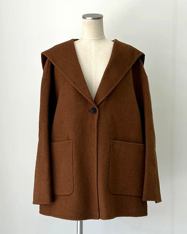 Herencia<br> Sailor Collar Short Coat