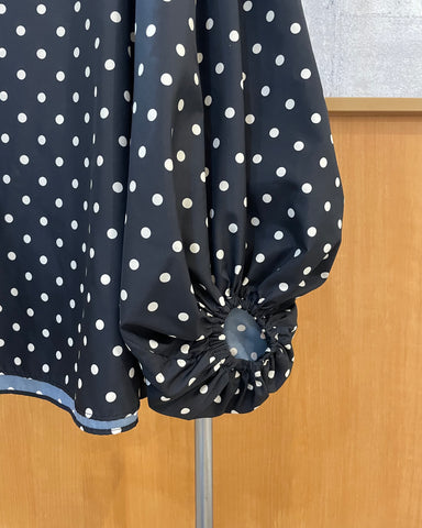 3月1日ライブ Margaux Vintage<br>ボリューム袖ドットブラウス