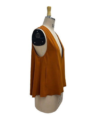 ayane予約<br> ストレッチジョーゼット深Vベスト