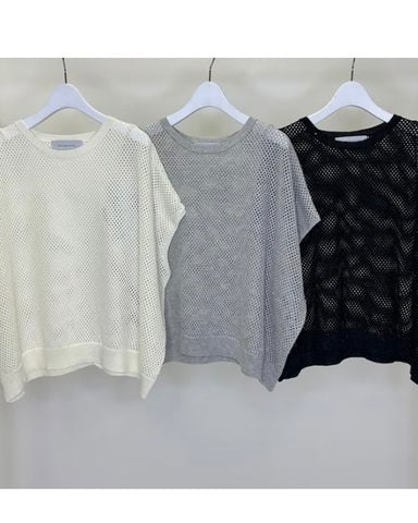 SUGAR ROSE<br>スパングルメッシュトップス