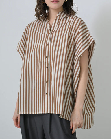 Herencia <br>Back Ribbon Stripe Blouse